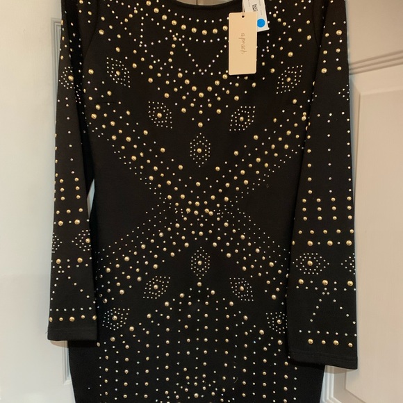 New A Peach Rhinestone Dress - Picture 3 of 5